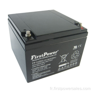 Réserve de batterie de démarrage à cycle profond 12V26AH